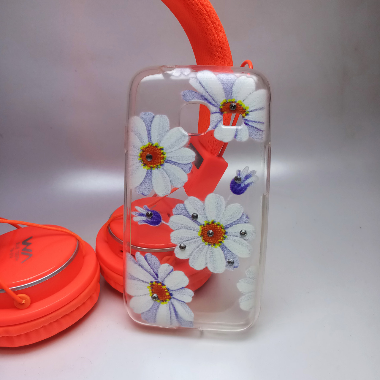 

Чехол для Samsung J1 Mini / J105 силиконовый с рисунком Daisy Blue