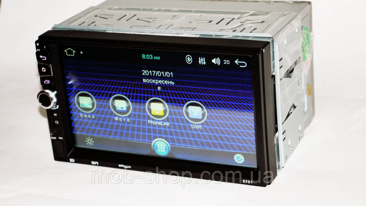 2din Автомагнитола 8701 GPS Android 5.1 GPS + WiFi + 4Ядра +16 гб 