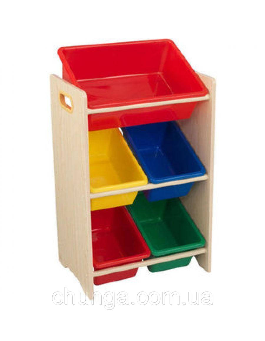 

Ящики для игрушек KidKraft 5 Bin Storage Unit - Natural Primary (15472