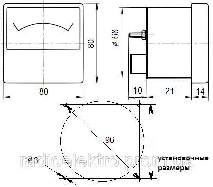 

Амперметр М42300 0-500 А