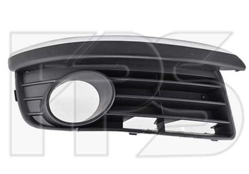Решетка бампера VW Golf V 07-09 под ПТФ, левая (FPS) с хром ресничкой Нет в наличии