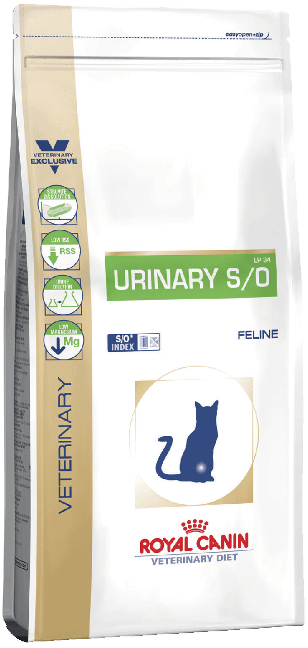 Royal Canin (Роял Канин) URINARY S/O сухой корм для кошек при лечении мочекаменной болезни, 400 г