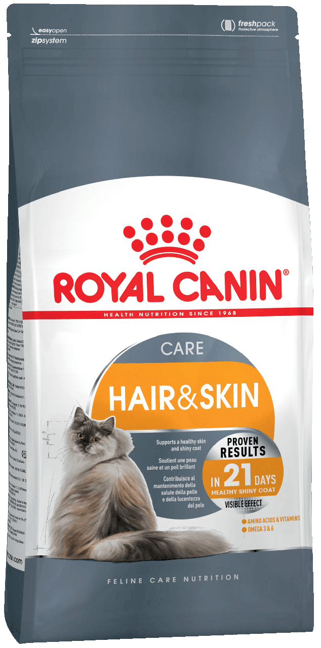 Корм для кішок Royal Canin (Роял Канін) HAIRandSKIN Care здорова шкіра і блиск шерсті, 10 кг
