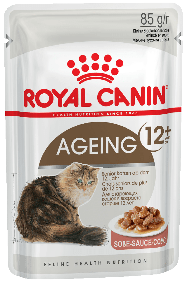 Вологий корм Royal Canin (Роял Канін) AGEING +12 (В СОУСІ) для кішок старше 12 років 