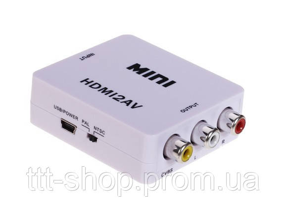 

Конвертер HDMI вход - AV 3RCA REAL