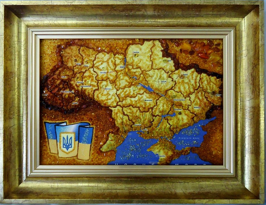 Карта Украины сложная