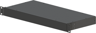 Корпус металевий Rack 1U, модель MB-1200SP (Ш483(432) Г202 В44) чорний, RAL9005(Black textured)
