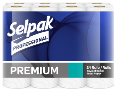 

Selpak Pro. Premium Папір туалетний целюлозний 3-х шар. 18,6м. 24шт (3шт/ящ), Белый