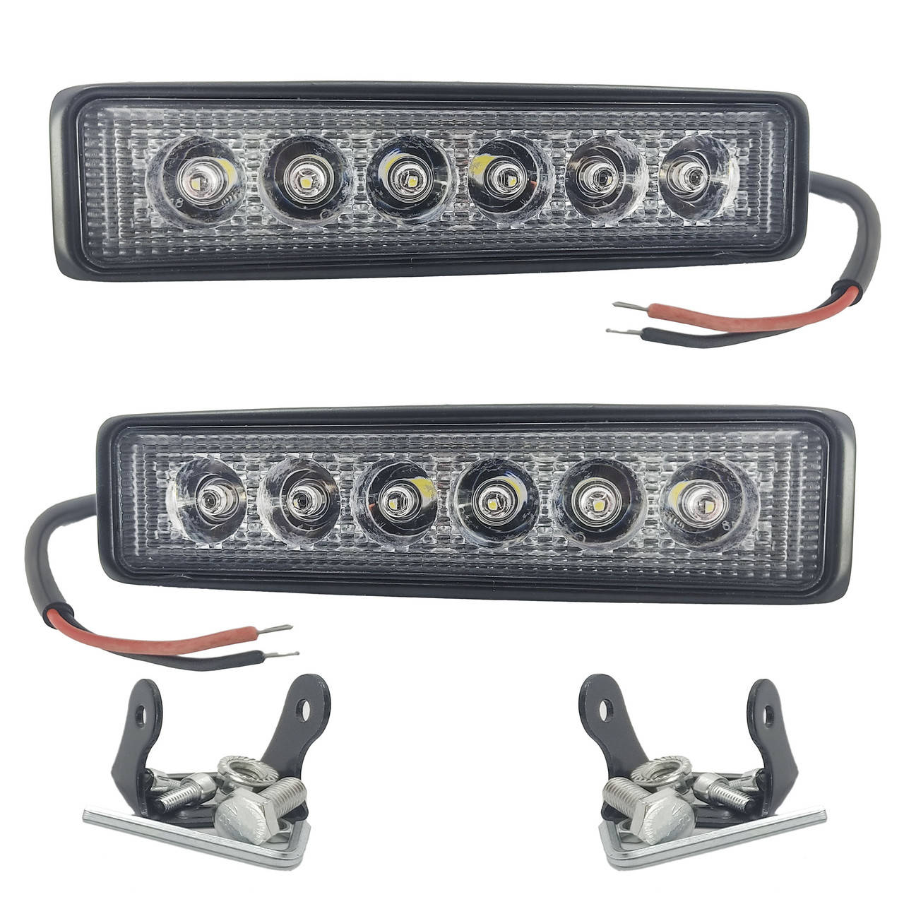 

Комплект LED фар БЛИЖНЕГО света. Светодиодные фары на 6 диодов. 07T-18W/47/F. Пр-во Корея, Белый