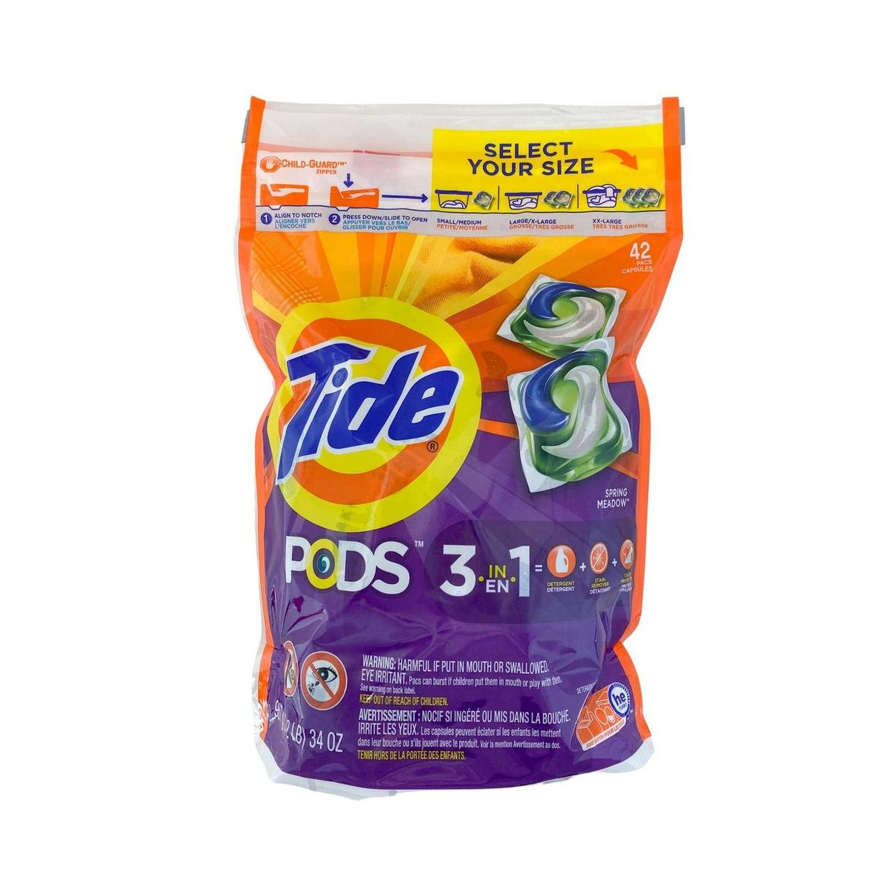 

Капсулы для стирки универсальные Tide Pods 3in1 Spring Meadow 42шт. (США)