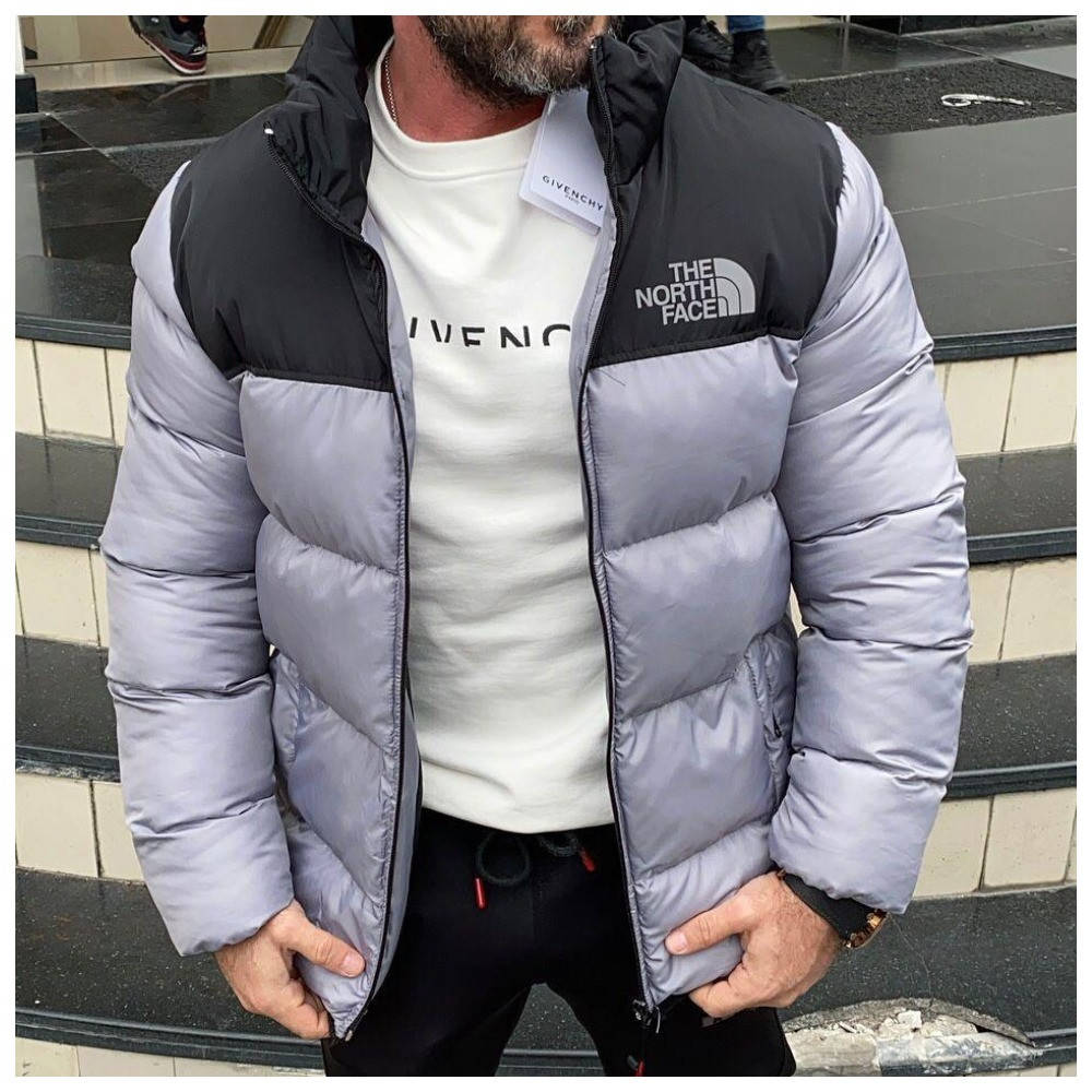 

Мужская зимняя куртка The North Face 700 утепленная серая куртка зе норт фейс ТНФ TNF