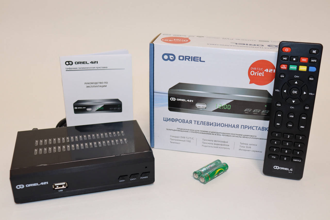 

DVB-T2/C приставка (ресивер) Oriel 421D