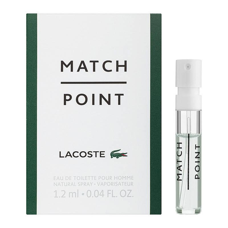 

Lacoste Match Point Туалетная вода (пробник) 1.2ml (3614229371581)