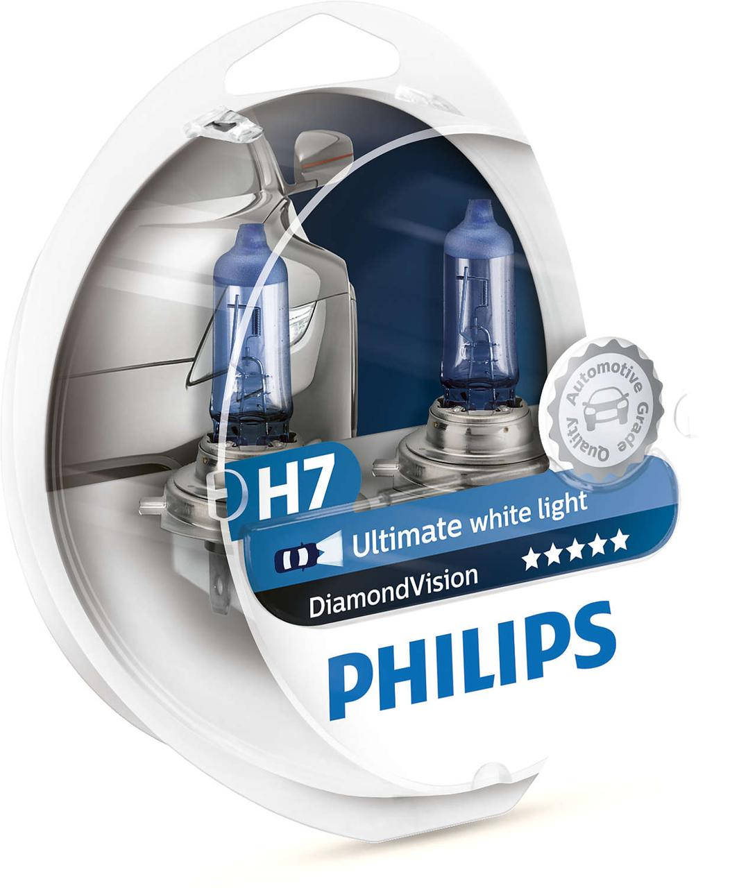 

Автолампа PHILIPS 12972DVSP H7 55W 12V PX26d Diamond Vision