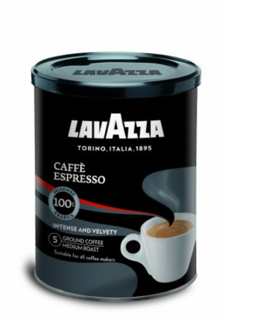 

Кофе молотый Арабика натуральный заварной Lavazza Espresso жб для рожковой гейзерной кофеварки