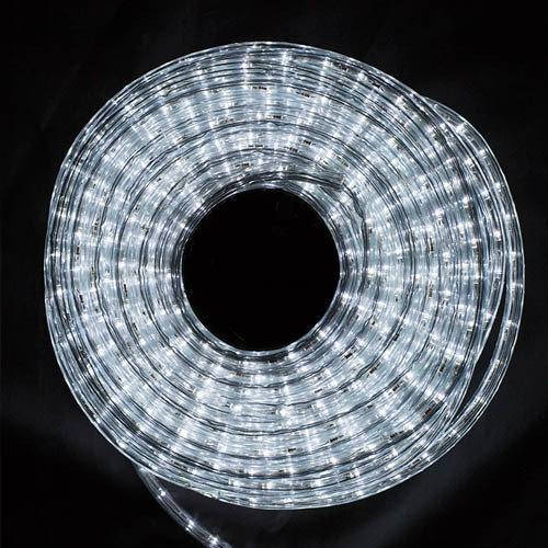 

Уличная Герметичная Светодиодная гирлянда Дюралайт "Rope Light" 20 метров Белый, 360 LED прозрачный силикон