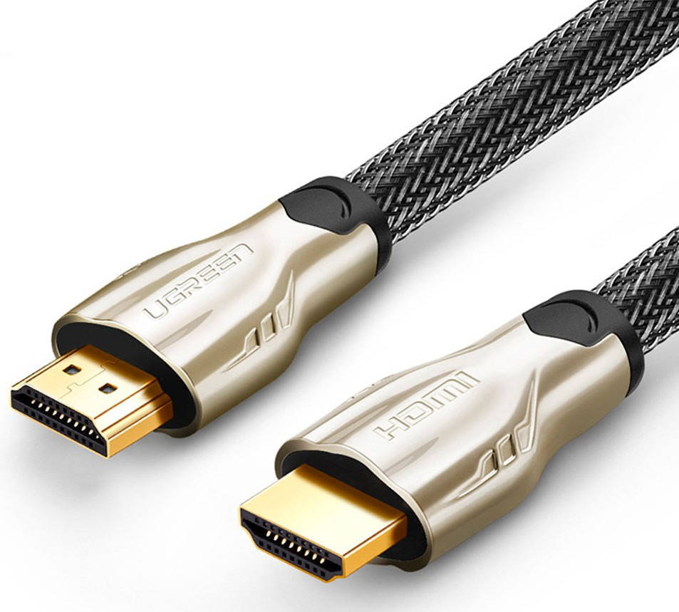 

HDMI кабель v2.0 Ugreen HD102 с поддержкой FullHD/4K/3D, многоканальный звук 5.1/7.1 (Круглый, 1м) 11189, Черный