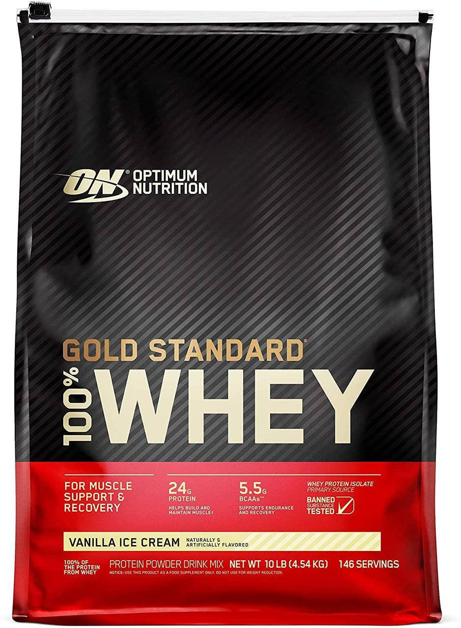 

Сывороточный протеин изолят 100% Whey Gold Standard (4,5 кг) оптимум вей голд стандарт vanilla ice cream