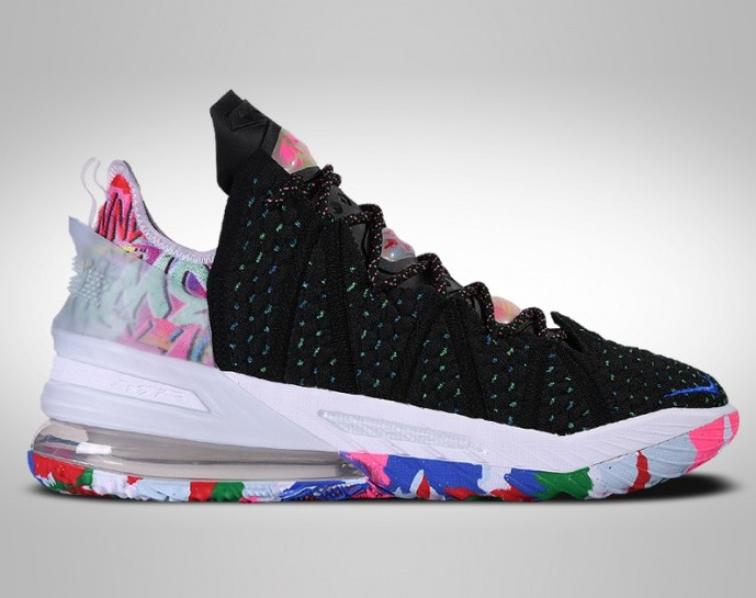 

Оригинальные мужские кроссовки для баскетбола Nike LeBron 18 "Multicolor" (CQ9283-002), Разные цвета