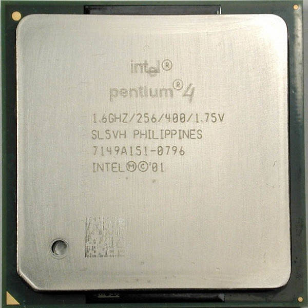 

Процессор Intel Pentium 4 (1.60 GHz, 256K Cache, 400 MHz)