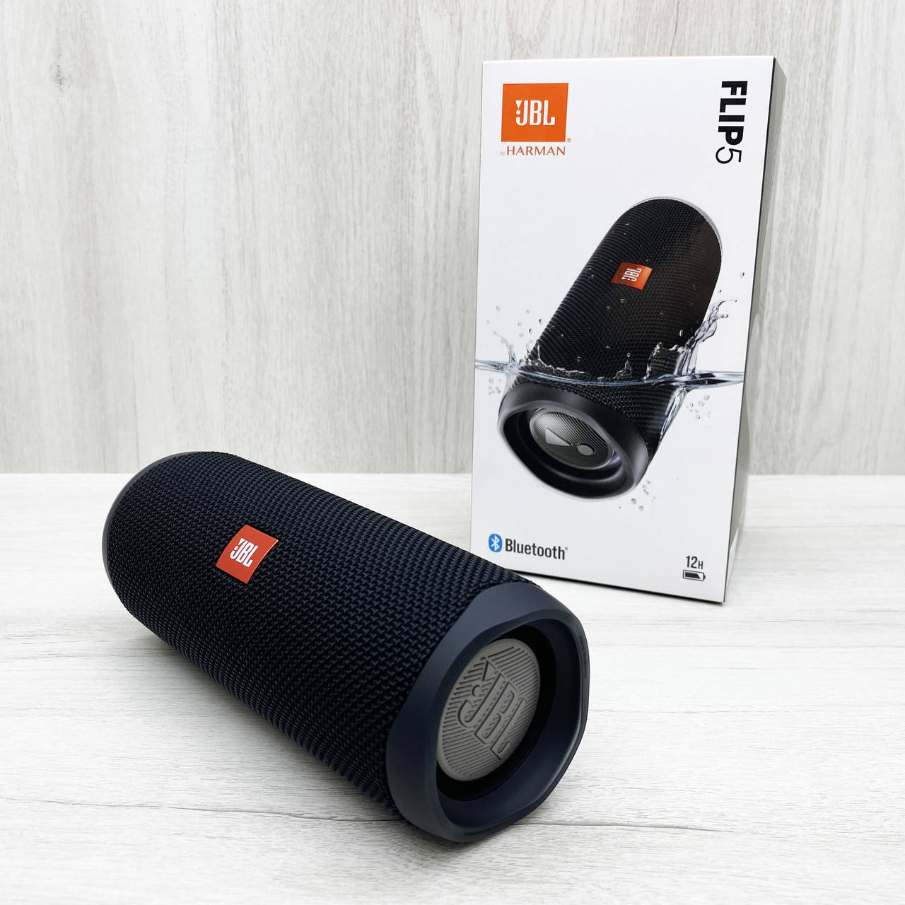 

Портативная колонка JBL Flip 5 BLACK (чёрная)