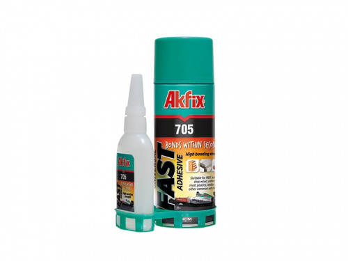 

Супер-клей с активатором Akfix 705 fast adhesive 100мл+25г (акфикс двухкомпонентный)