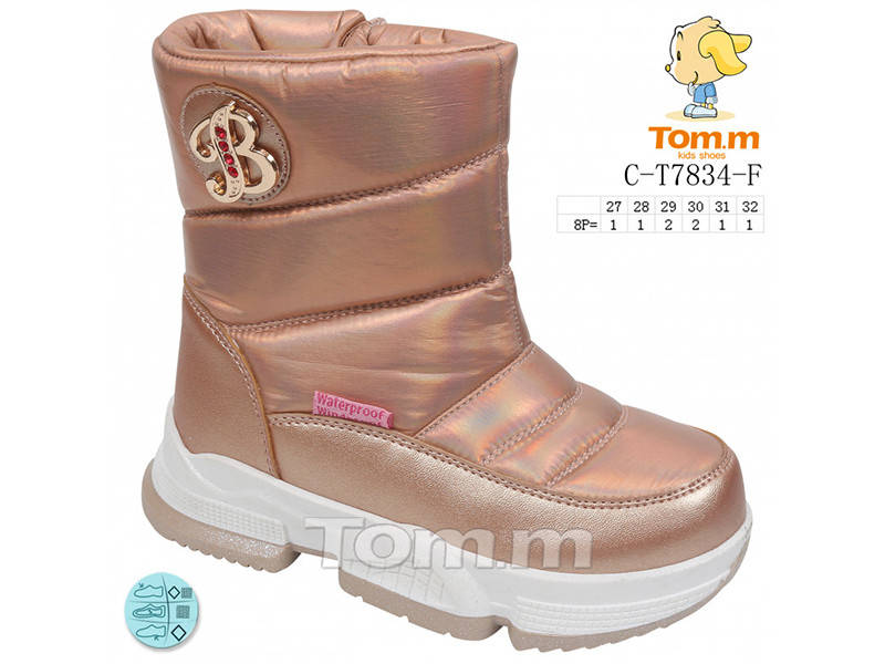

Детские зимние сапоги Tom.m для девочки р27 (7834-00)
