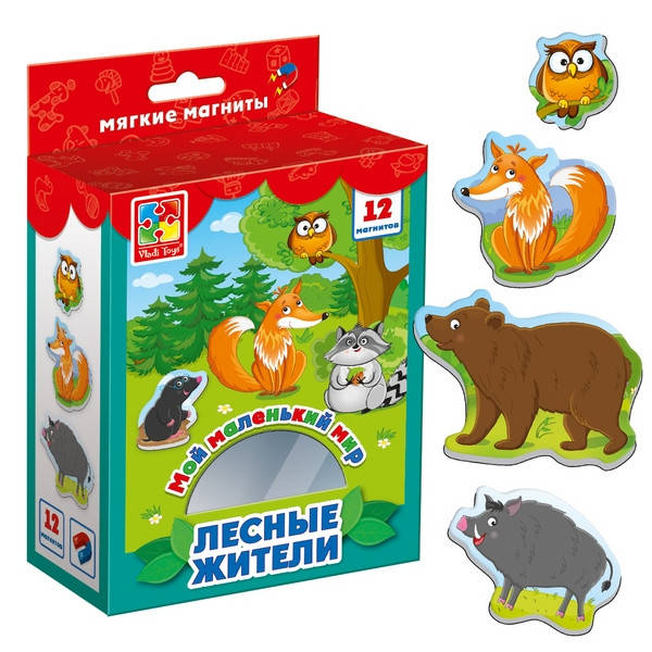 

Игра Vladi Toys Мой маленький мир на магнитах Лесные жители (Рус) (VT3106-06)