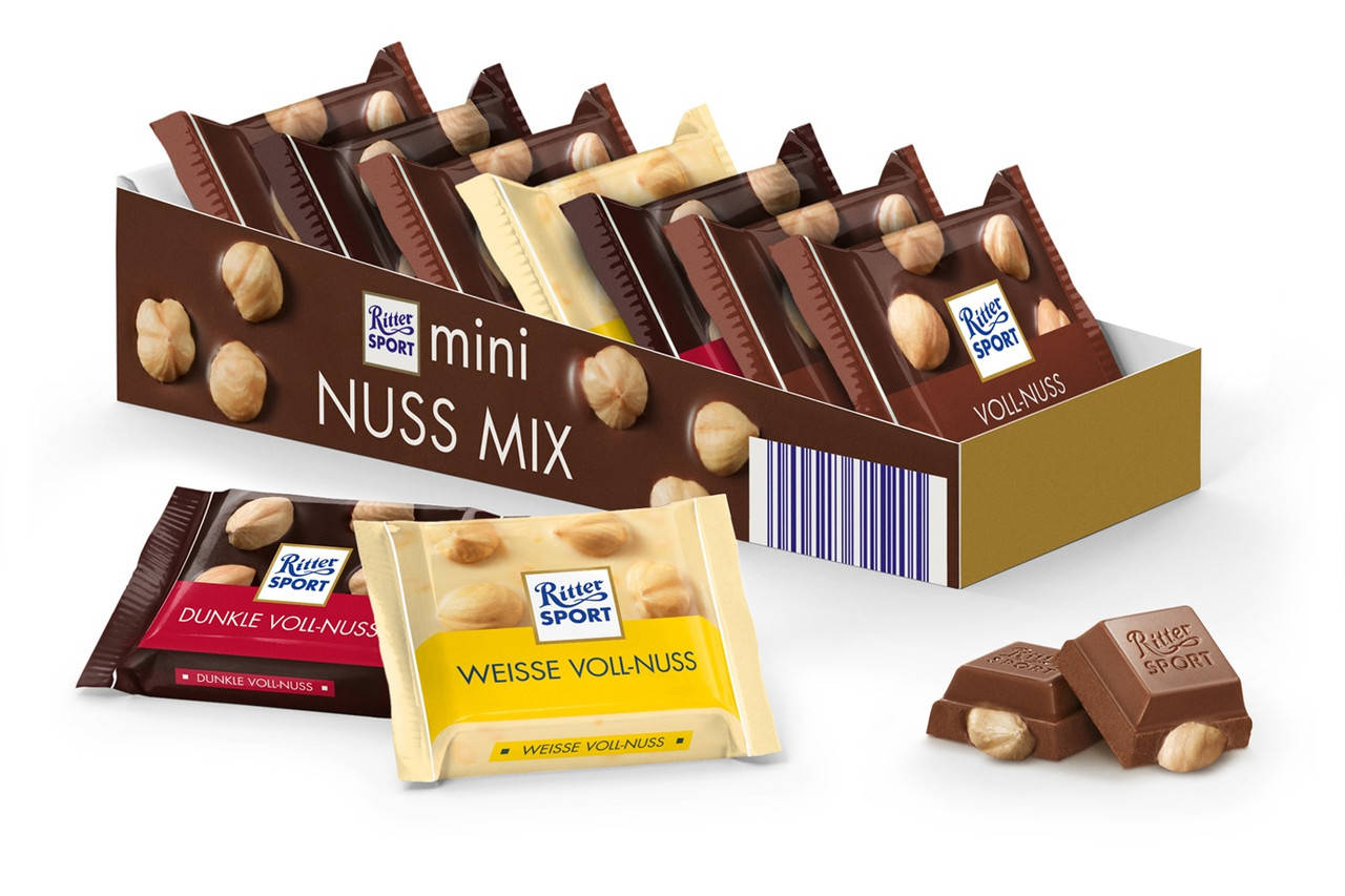 

Шоколад набор 3 вида Ореховый Микс Ritter Sport 9 Nuss Mix Mini 150 г Германия