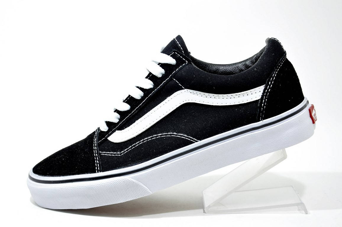 

Мужские кеды в стиле Vans Old Skool, Black\White, Черный