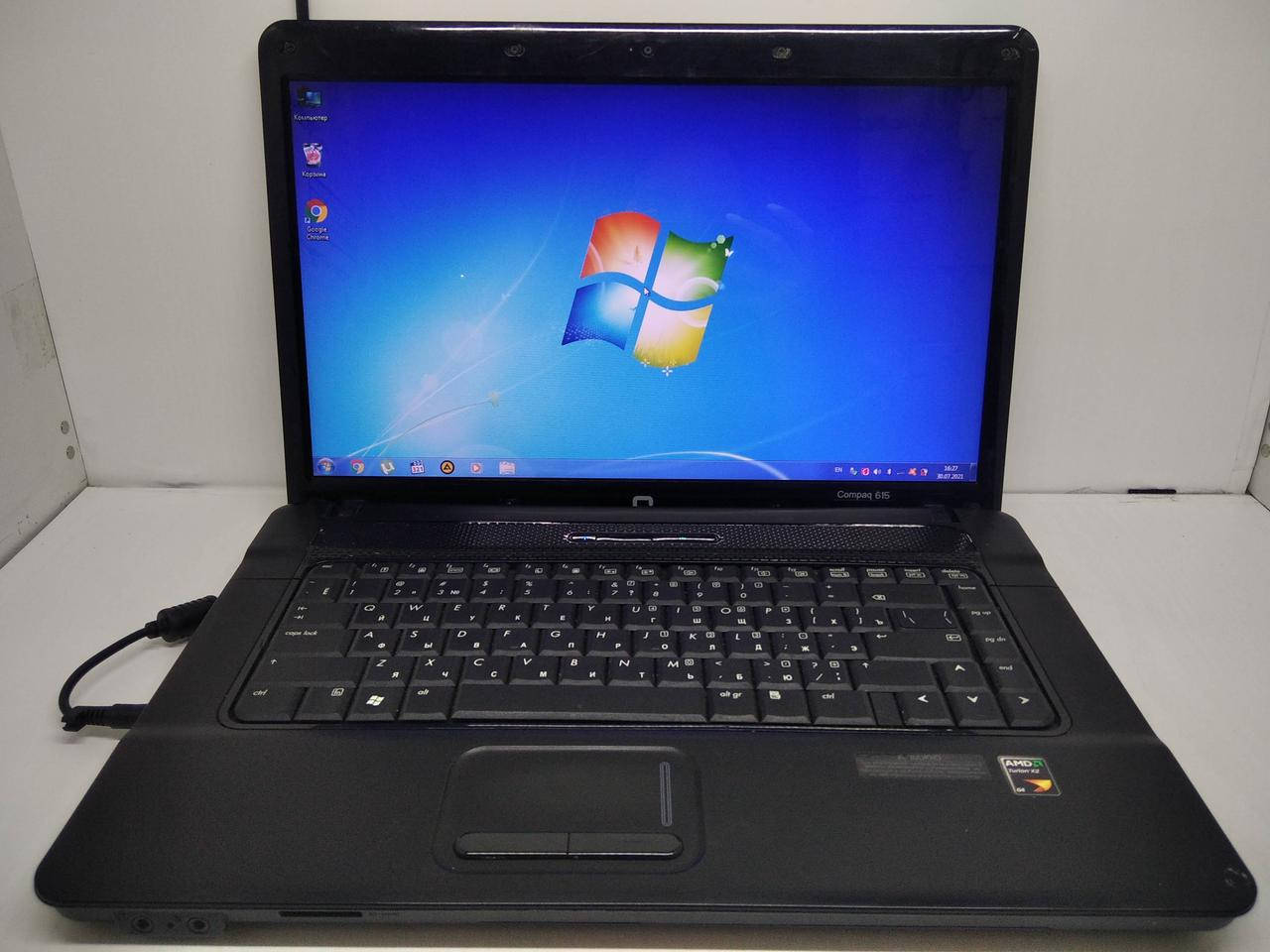 

Б/У Ноутбук HP Compaq 615 15.6" AMD Turion RM-74 2.2Ггц ОЗУ-4Гб Жёсткий диск – 200Гб Radeon HD 3200 Graphics