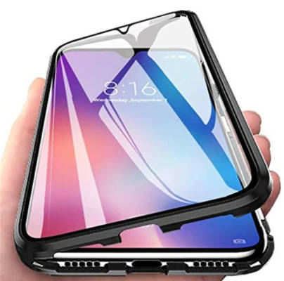 

Магнитный чехол для Xiaomi Poco M3 Magnetic Double Glass ( Сяоми Поко М3 ), Черный