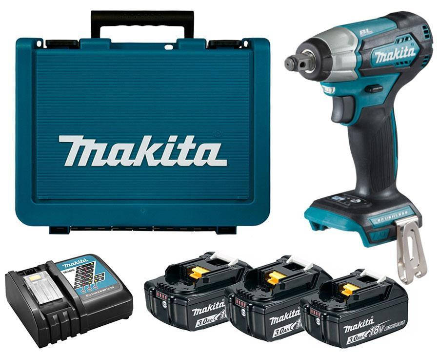 

Аккумуляторный ударный гайковерт Makita DTW181RFE3 + 3 акб 18 V 3 Ah + з/у DC18RC + кейс