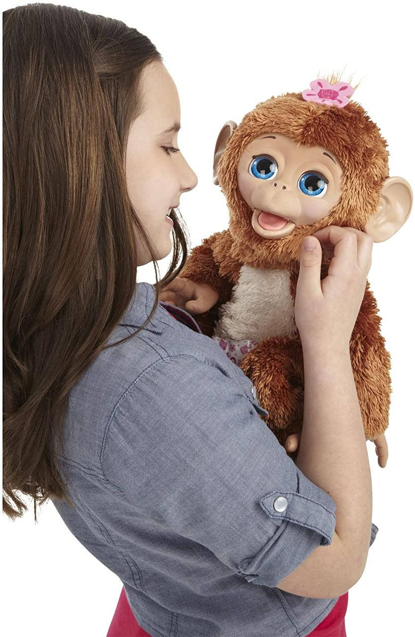 

Интерактивная Смешливая обезьянка FurReal Friends Cuddles My Giggly Monkey Pet Оригинал Hasbro, Коричневый