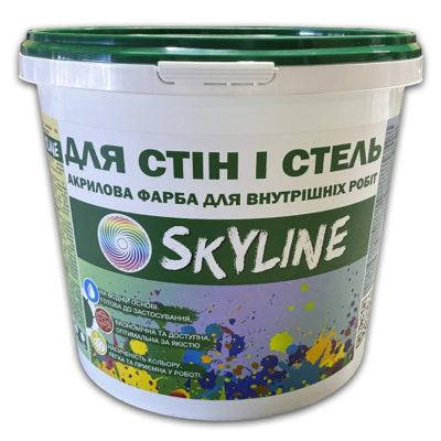 

Краска акриловая Skyline водоэмульсионная для стен и потолков 5 л (7 кг), Белый