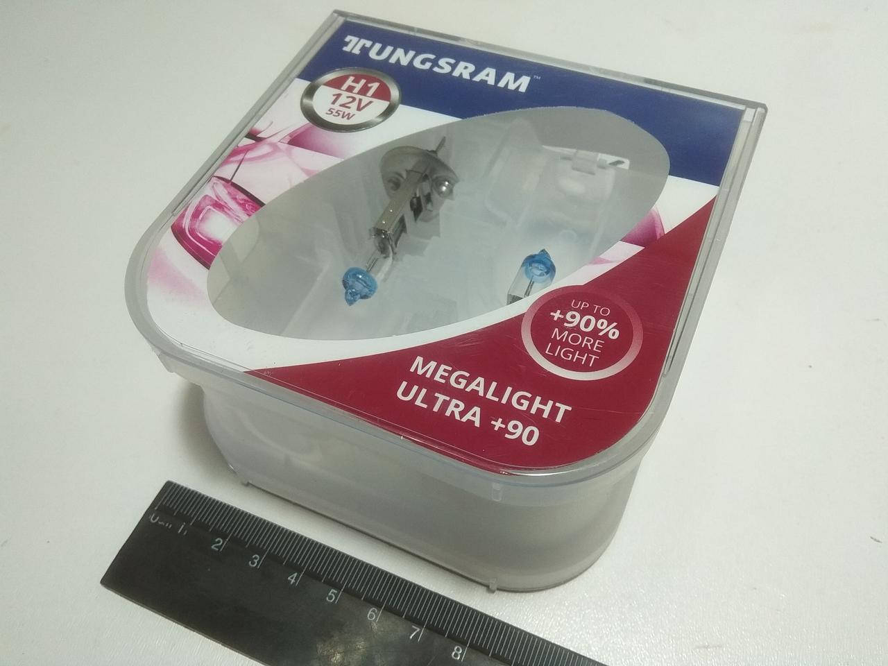 

Лампа TUNGSRAM H1 12V 55W Megalight Ultra +90% (50310XU.2PL) пара