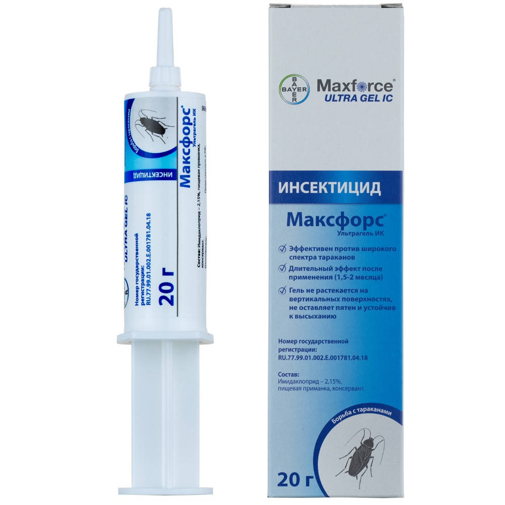 

Средство Maxforce Gel Bayer (Максфорс) гель от тараканов 20 г
