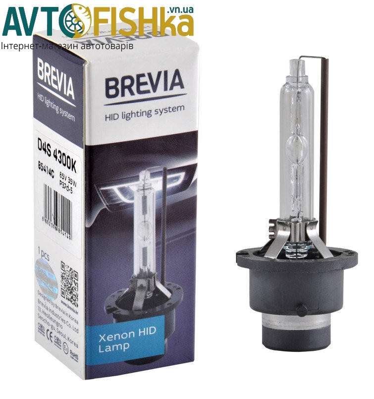 

Ксенон лампа D4S +50% 85v 35w 5000k (1 шт.) "BREVIA"