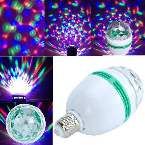 

Вращающаяся разноцветная лампа LED Full Color Rotating Lamp G046 мульти (611)