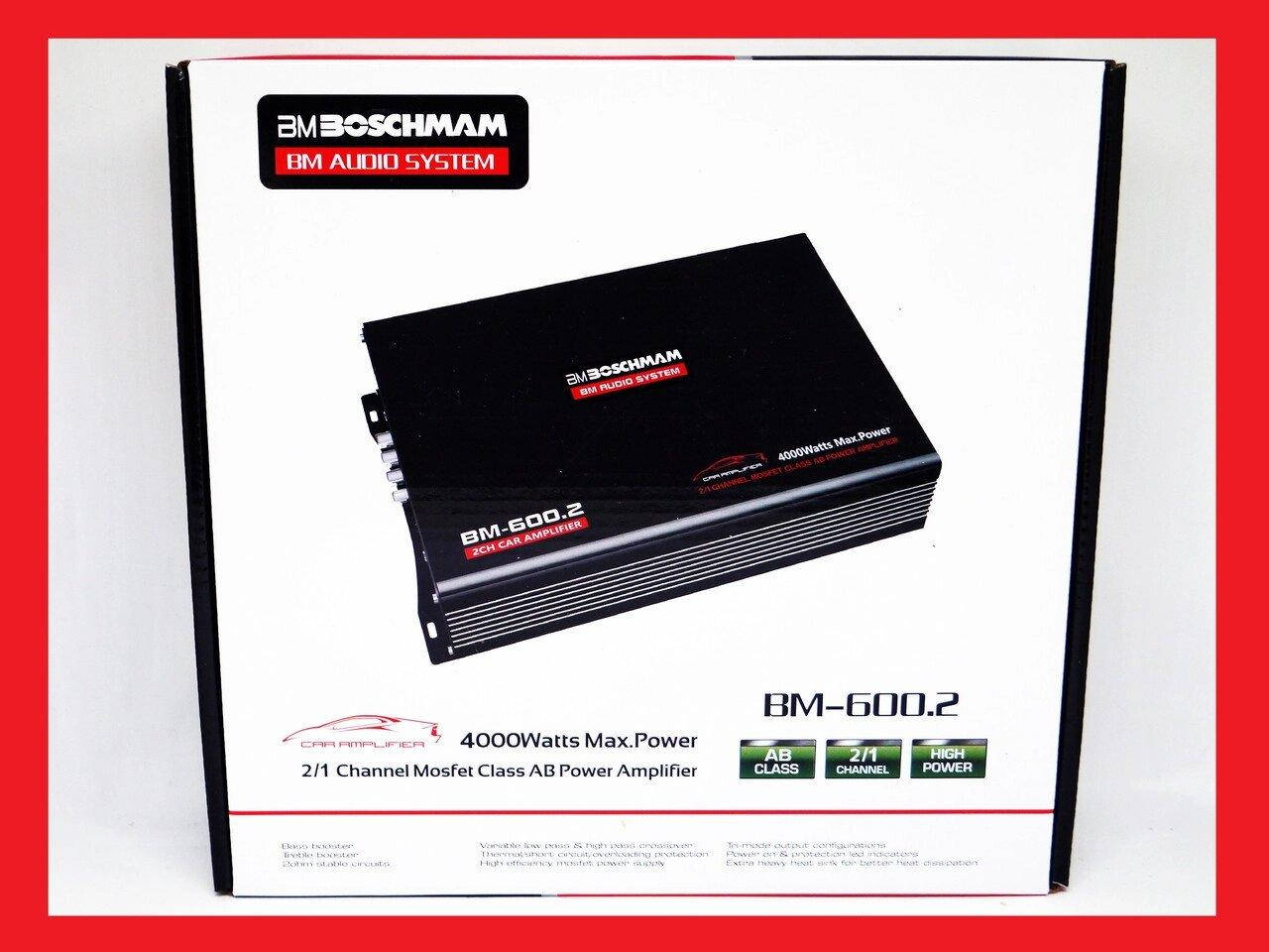 

Boschman BM Audio BM-600.2 Усилитель 2 канальный 4000W