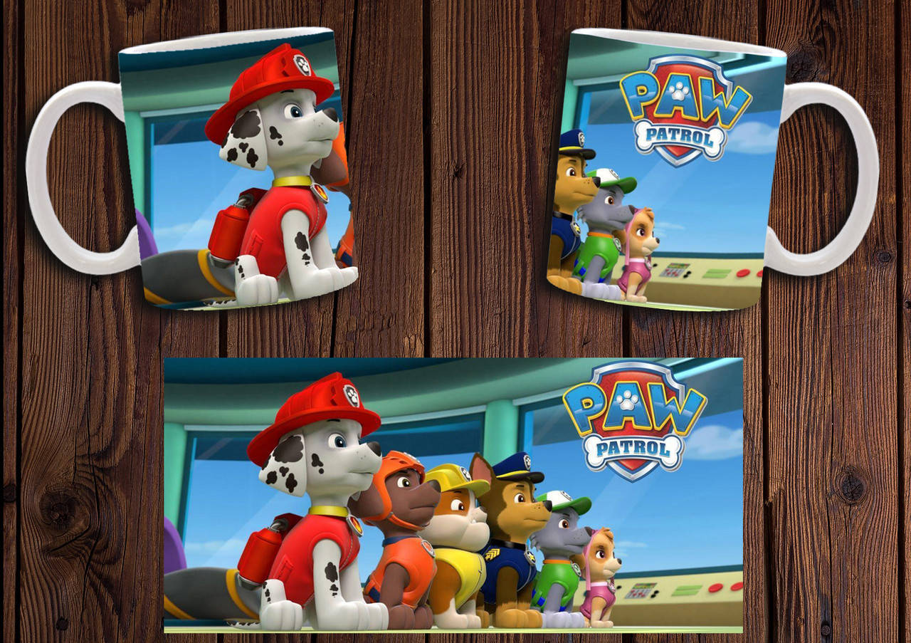 

Чашка "Щенячий патруль" / Кружка Paw Patrol №9, Белый