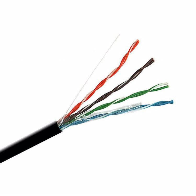 

Кабель витая пара UTP (4*2*0.5) 24 AWG, (CCA), изоляция ПЭ, для нар. работ, 100м, Black