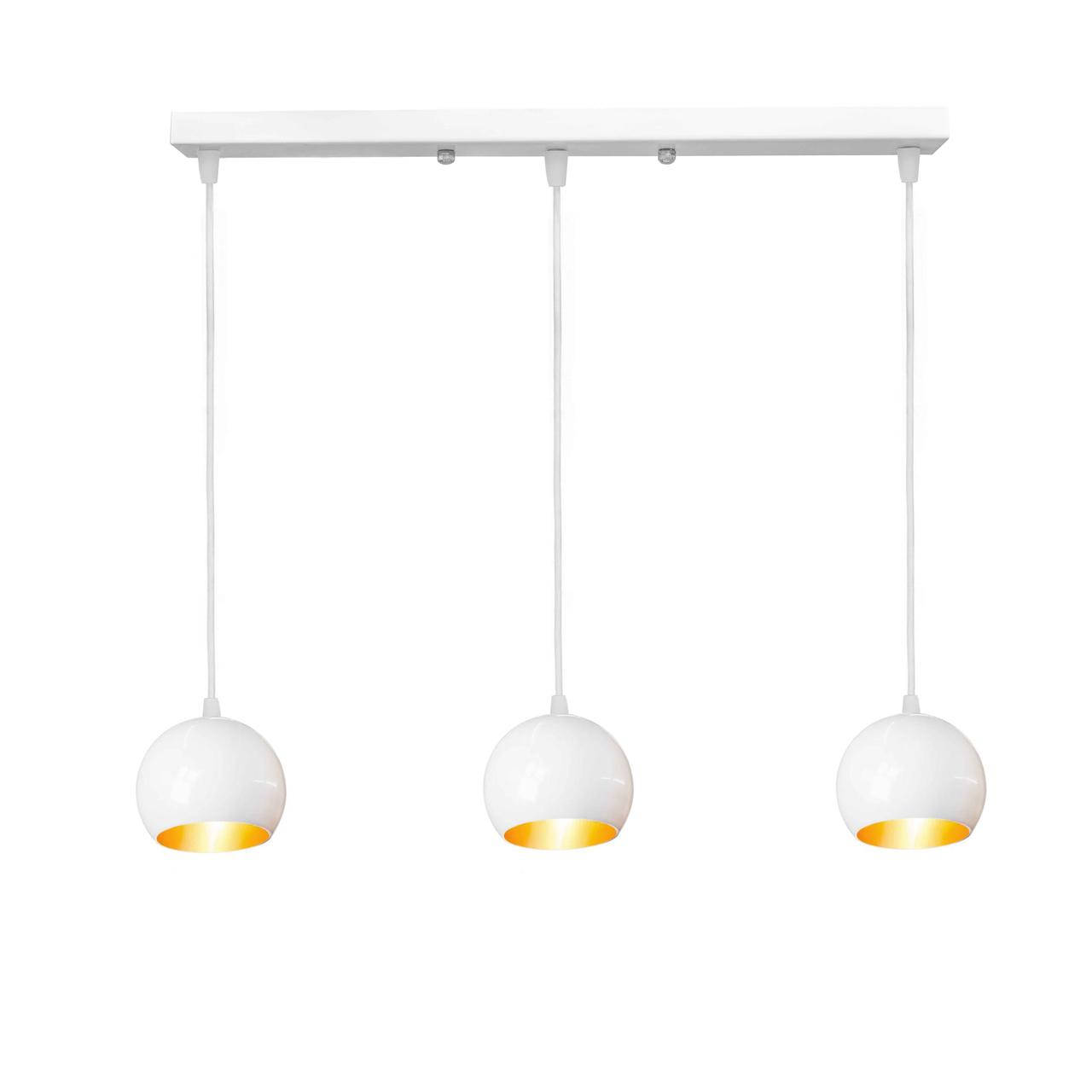 

Светильник подвесной "Шар" NL 1512-3 WH+GD d-150mm Msk Electric, Белый