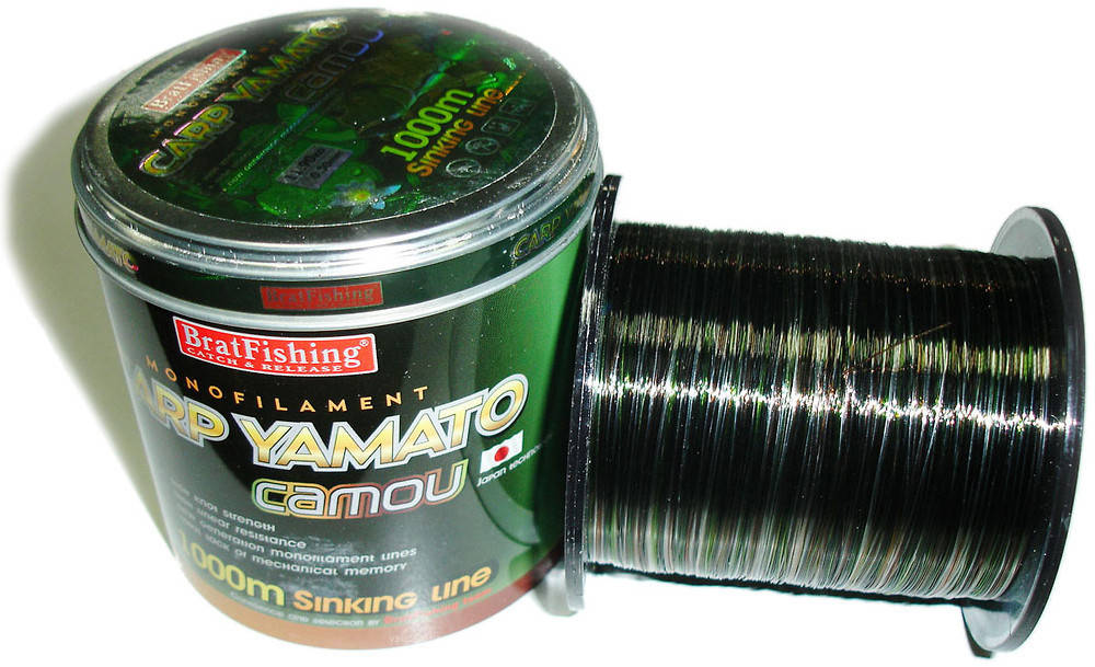 

Леска Brat Fishing 1000 м 0,27 мм Carp Yamato Camou Тонущая!, Хаки