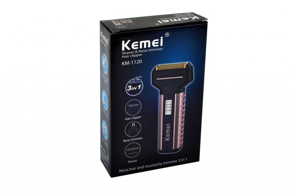 

Бритва-триммер 3 в 1. Kemei KM-1120