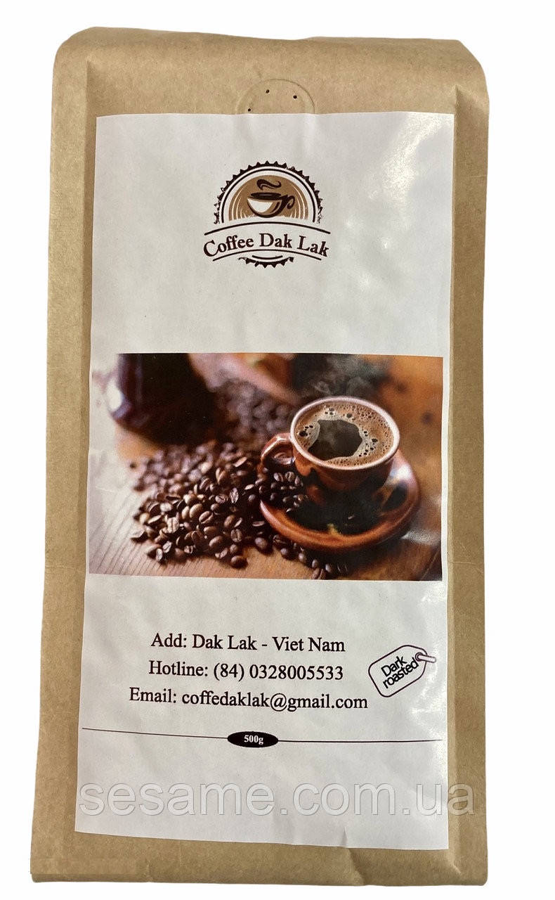 

Вьетнамский натуральный Кофе в зернах Dak Lak (зерновой) 500 грамм (Вьетнам)
