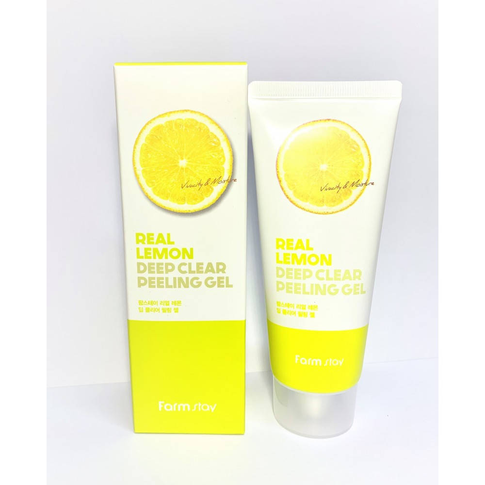 

Глубоко очищающий пилинг-гель для лица FarmStay Real Lemon Deep Clear Peeling Gel