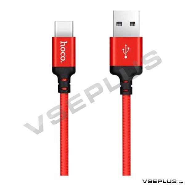 

USB кабель Hoco X14 Times Speed, красный, Type-C, 1.0 м.