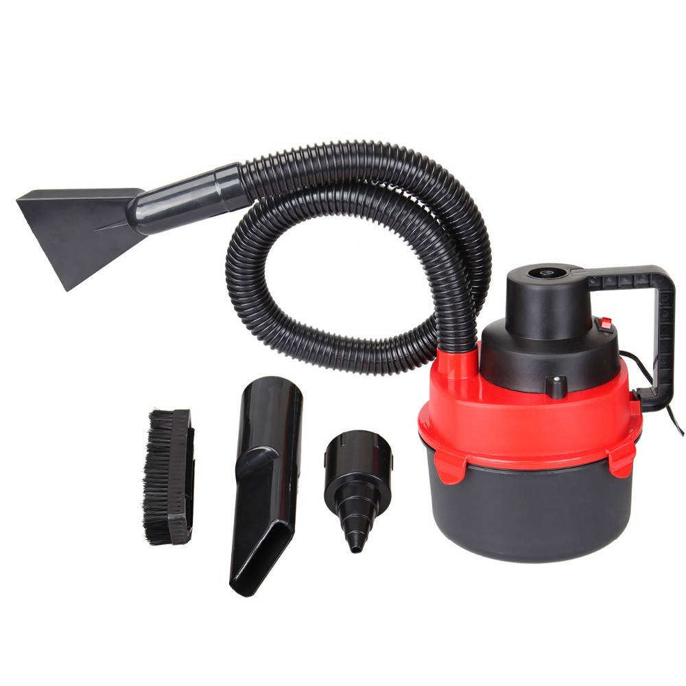 

Автомобильный пылесос Turbo Vacuum Cleaner Wet Dry canister 12V с насадками Красный