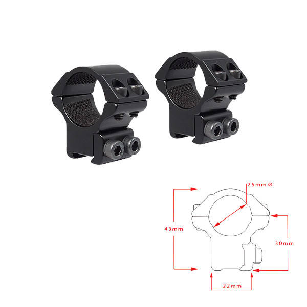 

Hawke Кольца Matchmount 30mm/9-11mm/High